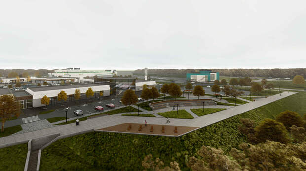 Проект ретейл-парка на Правобережном тракте в Барнауле / Фото: 