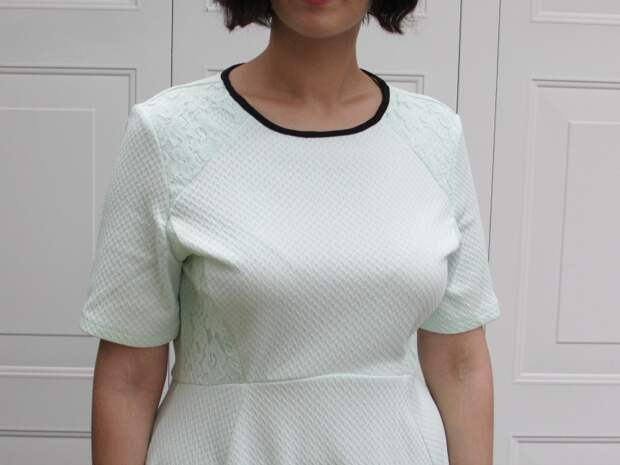 mint dress with a lace detailing mint dress with a lace detailing