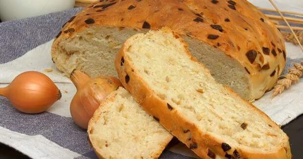 Домашний луковый хлеб