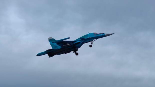 Су-34 поразил личный состав и пункт управления дронами ВСУ