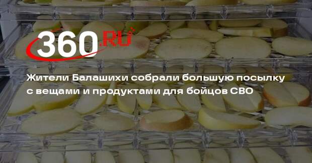 Жители Балашихи собрали большую посылку с вещами и продуктами для бойцов СВО