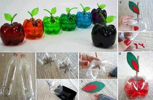 идеи для использования пластиковых бутылок