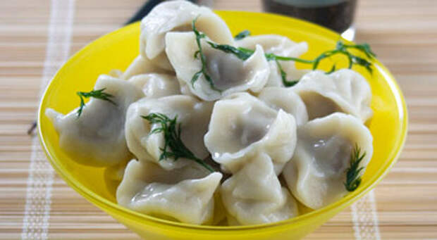Пельмени с уткой и грибами