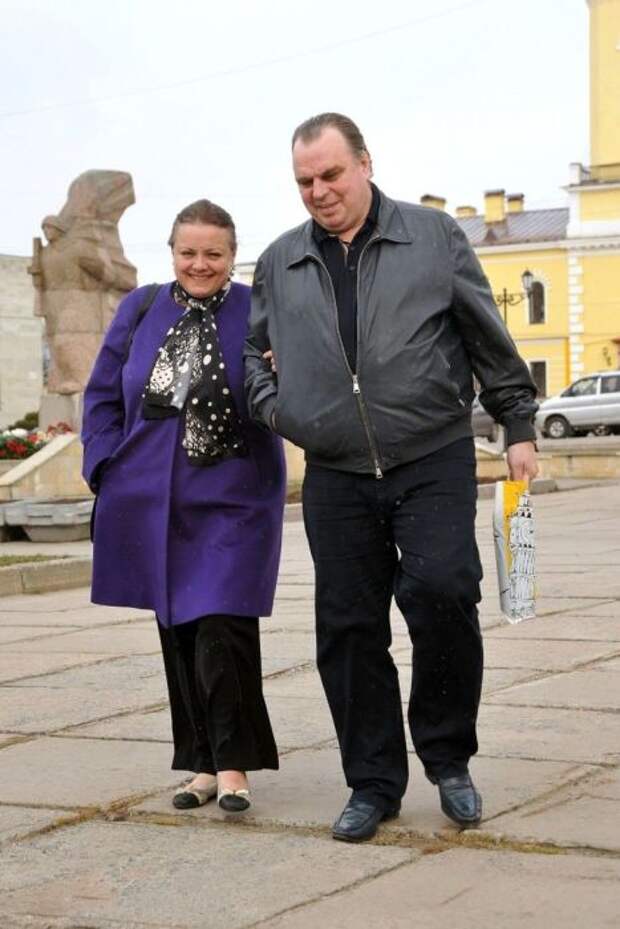 Елена Цыплакова с мужем. / Фото: www.woman.ru
