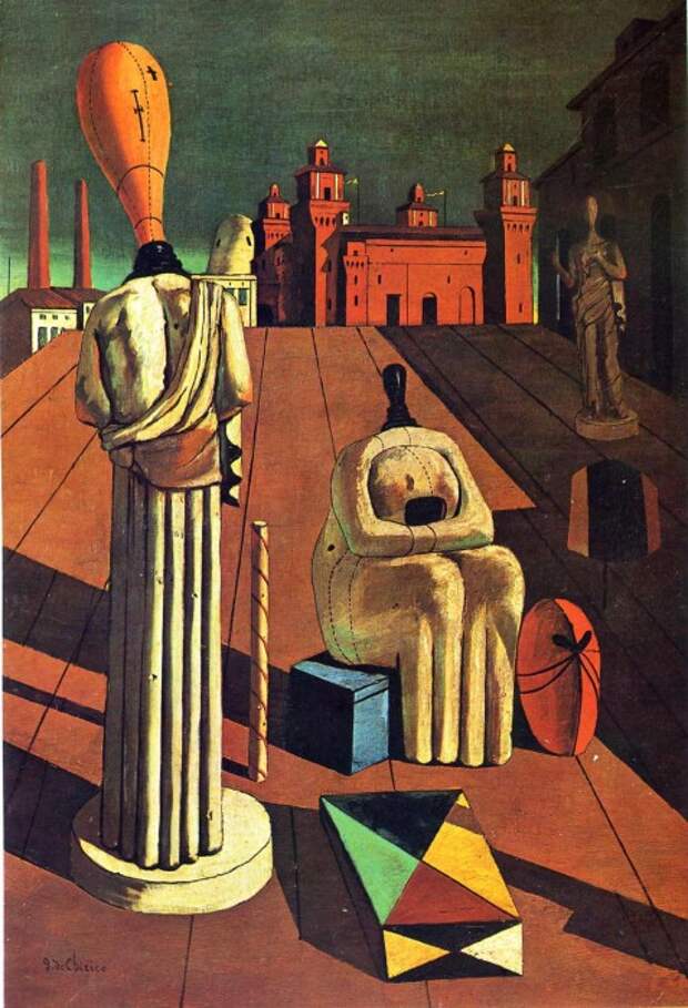 Беспокойные музы, 1918 год. Автор: Giorgio de Chirico.