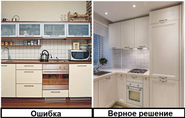 7 ошибок в оформлении угловой кухни, которые продлевают и усложняют процесс готовки