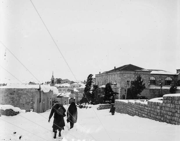 Иерусалим в снежных завалах: редкие фото 1921 года