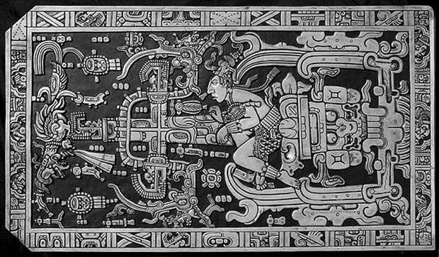 Крышка саркофага племени Майя