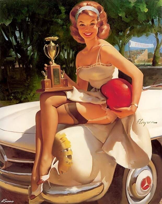 Pin-up — художник Джил Элвгрен