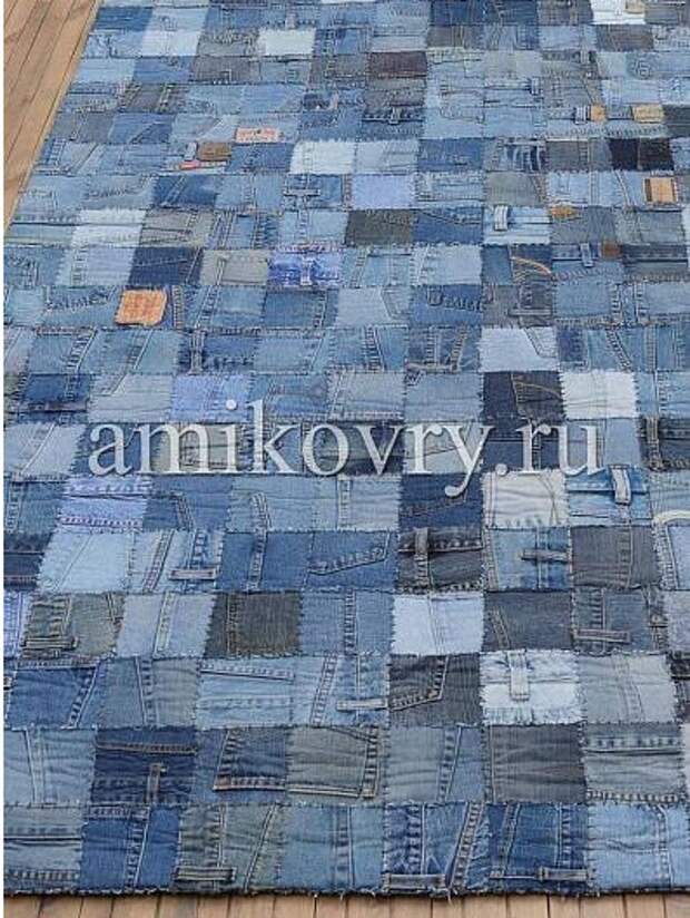 Ковры из старых джинсов Jeans Pocket Rug AMIKOVRY (подборка)