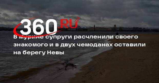 МВД: в Мурине супруги упаковали убитого в два чемодана и оставили на берегу Невы