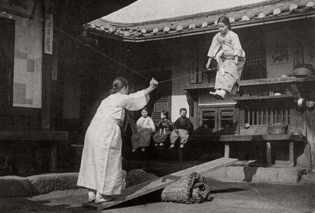 Корейские качели. 1900-е история, ретро, фото