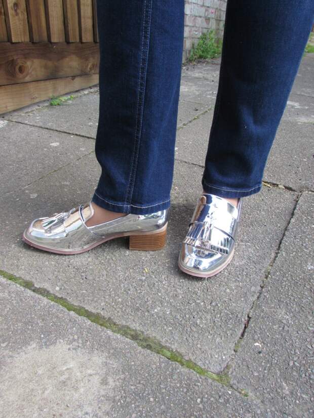 Asos metallic loafers Asos metallic loafers