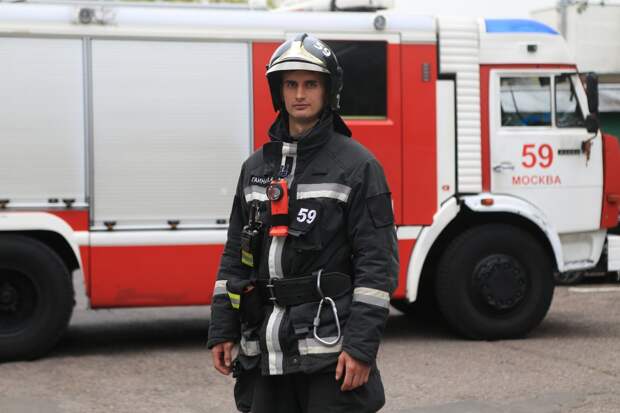 Лучший пожарный Москвы служит в Бибиреве