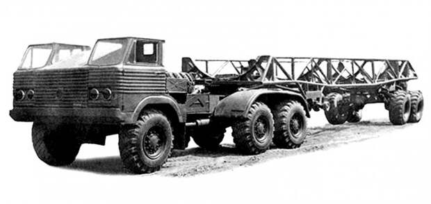 Проект применения полуприцепа 40П с седельным тягачом на шасси грузовика И-21-15 (из архива НИИЦ АТ) авто, автопоезд