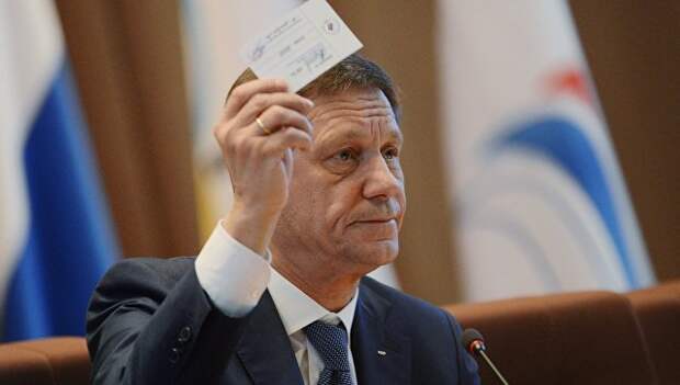Президент Олимпийского комитета России (ОКР) Александр Жуков на ежегодном Олимпийском собрании. Архивное фото Президент Олимпийского комитета России (ОКР) Александр Жуков на ежегодном Олимпийском собрании. Архивное фото