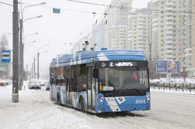 В Петербурге 7 декабря и 8 декабря закрывается троллейбусное движение по Дворцовому проезду, Адмиралтейскому проспекту, Невскому проспекту от Малой Морской улицы до Дворцового проезда