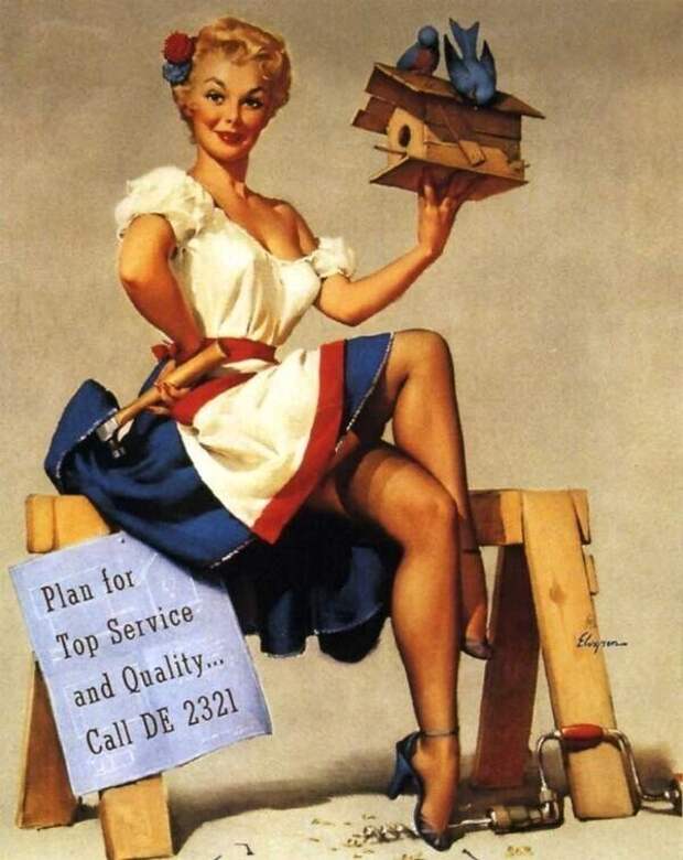 Pin-up — художник Джил Элвгрен