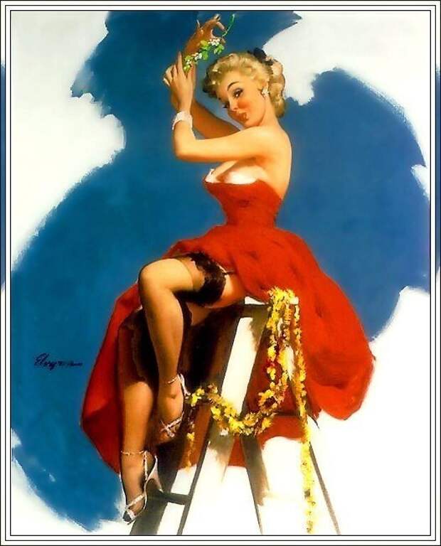 Яркие pin-up работы от художника Джила Элвгрена