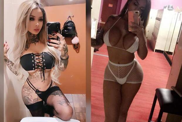 35 горячих селфи из гримерок стриптизерш