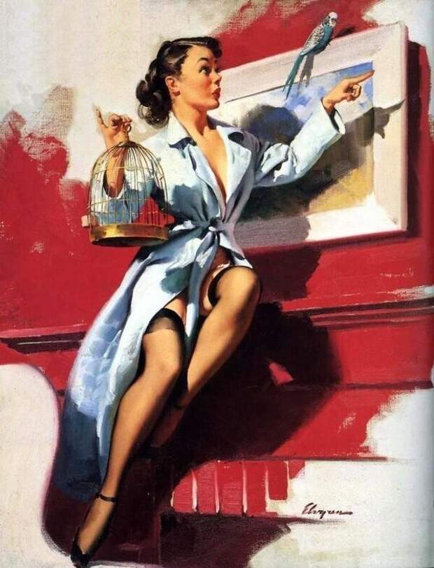 Яркие pin-up работы от художника Джила Элвгрена