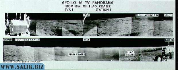 ТВ-панорама «Аполлон-16» (архив НАСА).