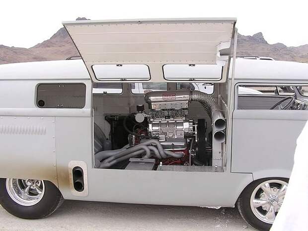 VW Bus с двигателем мощностью 600 лошадей Type-2, volkswagen, микроавтобус, тюнинг