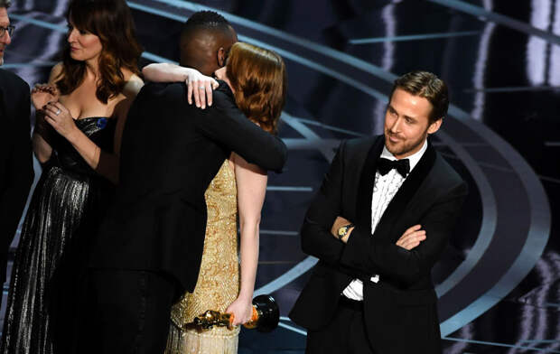 Ryan Gosling Finally Explained His A+ Reaction On Stage During The Oscars’ Best Picture Debacle