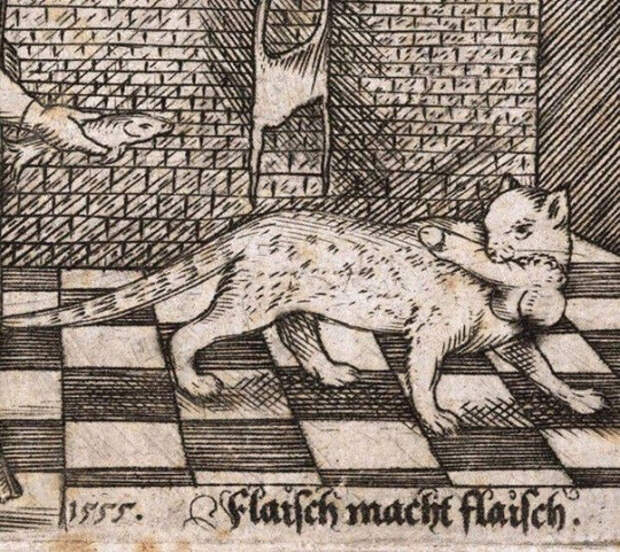 4. Мрачный котик, лишивший своего хозяина мужественности коты, средние века, страдающее средневековье, ужас