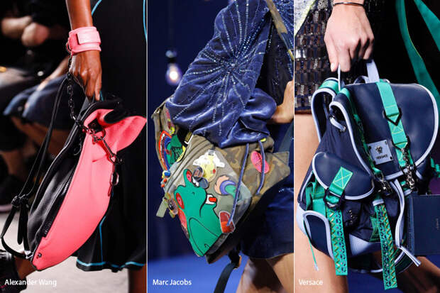Яркие рюкзаки - модные тенденции в сумках весна/лето 2017