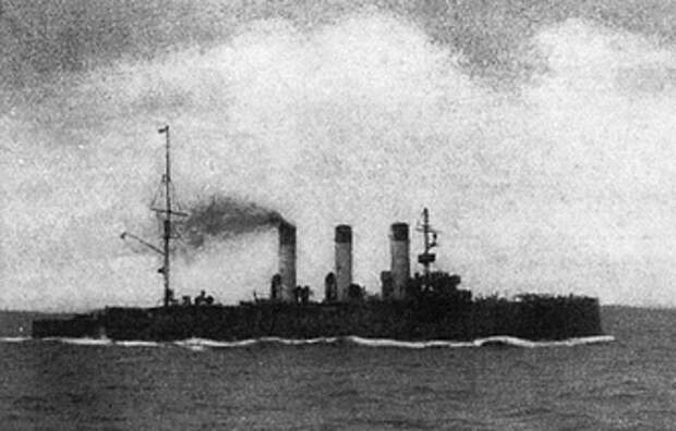 Крейсер 1-го ранга "Аврора", фотография с борта крейсера "Олег", 15 мая 1905 года