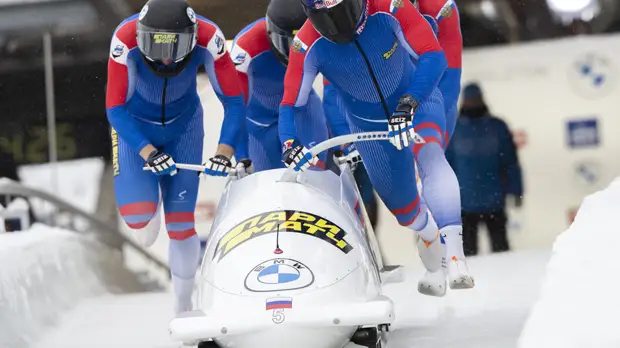Российские бобслеисты выиграли бронзовые медали среди четвёрок на этапе КМ в Альтенберге