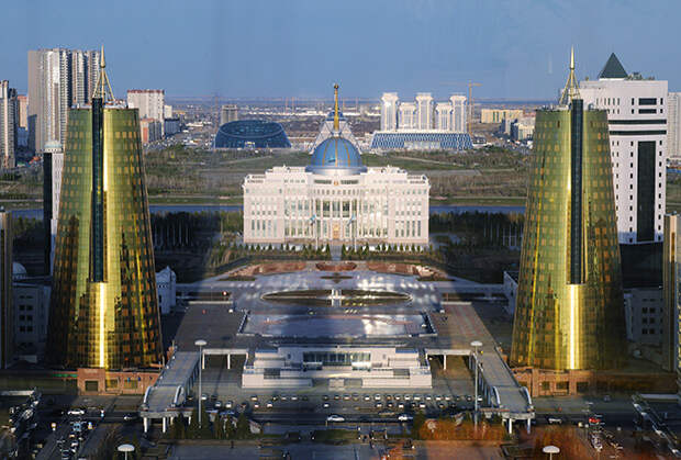 Вид на резиденцию главы Казахстана