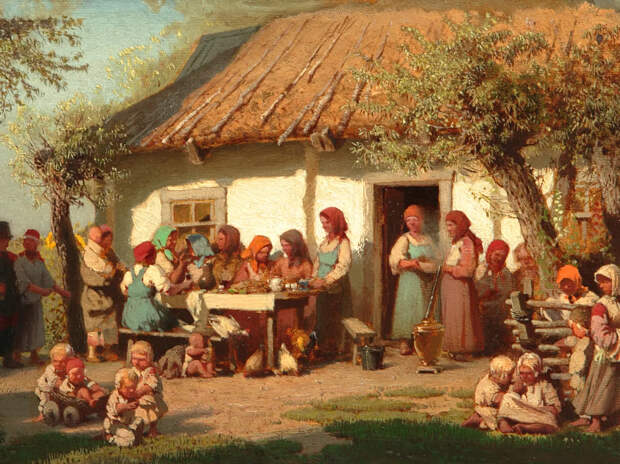 Крестьянские овощи: капуста и горох