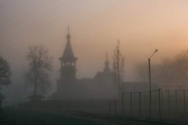 Туманные пейзажи России и ближнего зарубежья город, россия, село, туман, украина, эстетика