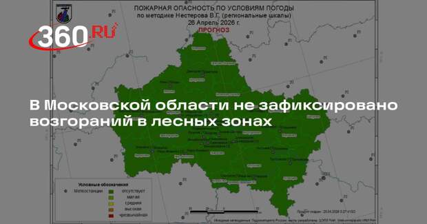 В Московской области не зафиксировано возгораний в лесных зонах