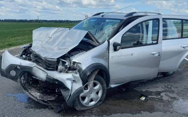 Плохое самочувствие водителя спровоцировало ДТП с машиной дирекции дорог Рязанской области