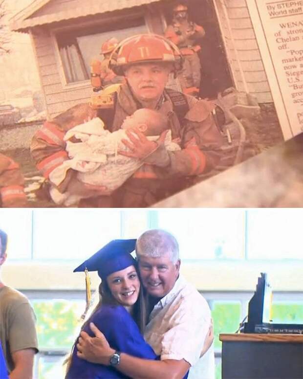 Полицейский, спасший 18 лет назад девочку, пришел на ее выпускной доброта, жизнь, история, люди, мир, фото, человечество