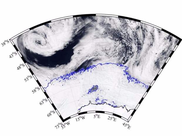 В Антарктиде появилась огромная дыра и никто не знает причину антарктида, в мире, дыра, исследования, наука, природа