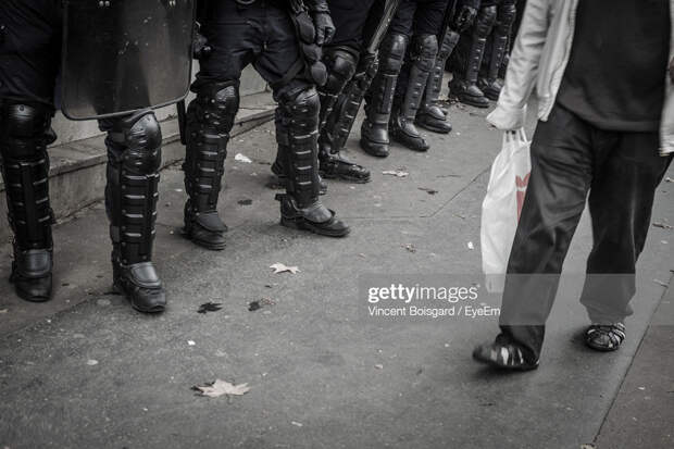 Armed Forces On Street