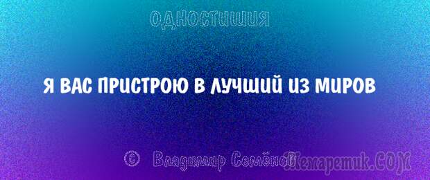 Одностишия, подтверждающие, что краткость – сестра таланта