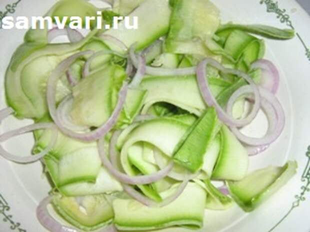 маринованные кабачки с луком