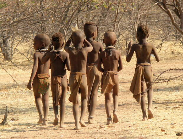 Дети африканского племени окаванго