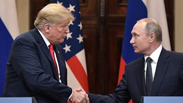 Президент РФ Владимир Путин и президент США Дональд Трамп в Хельсинки Президент РФ Владимир Путин и президент США Дональд Трамп в Хельсинки