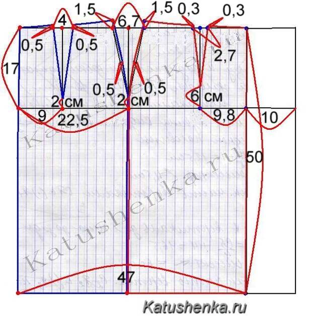 Выкройка юбки с запахом