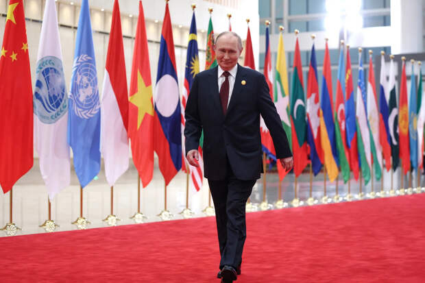 Президент России Владимир Путин на саммите ШОС