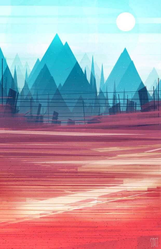 Geometric Land And Cityscapes