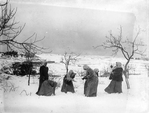 Иерусалим в снежных завалах: редкие фото 1921 года