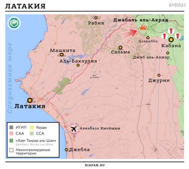 Сирия новости 3 ноября 19.30: курдские боевики совершили покушение на полевого командира, в Латакии САА штурмует город Кабана Провинция Латакия