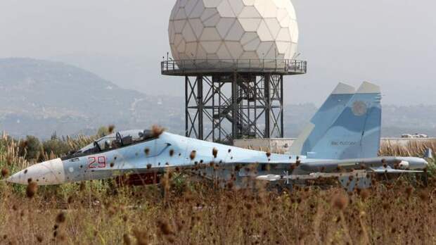 Су-30 на базе Хмеймим в 2015 году